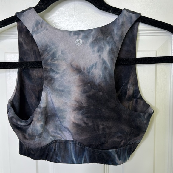 Tie-Dye Sports Bra - Black and Gray - Picture 5 of 5